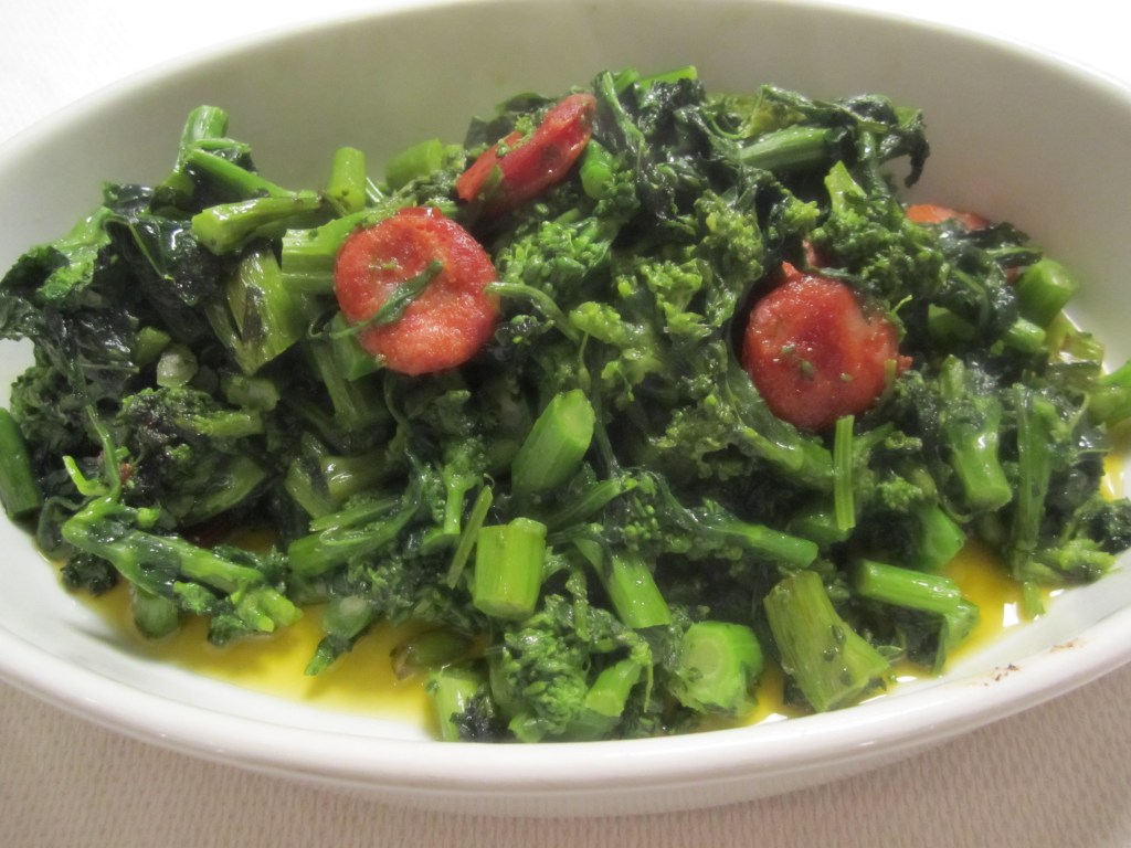 Broccoli di Rapa with Chorizo | italianatedotcom
